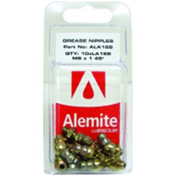 ALEMLUBE NIP 1/8 NPT 45 10PAC