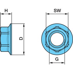 NUT LOCK M12