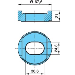 BOSS HANGER A12 M24 ALIGNABLE