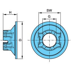 BPW NUT AXLE ECO H91/10/R10