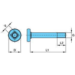 BPW BOLT M24X166 AL2 SPRING EYE