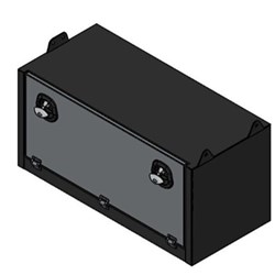 TOOL BOX BLACK POWDER COATED 1194X730X450 WITH CABLES, SEAL & LOCK