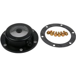 SKF HUB CAP 6 HOLE BLACK 5.5"