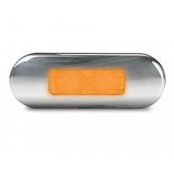LAMP AMBER SS FP/EO 9-33VDC 0.5M 2PF