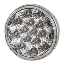 RED LED STOP TAIL CLEAR LENS MULTIVOLT