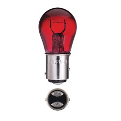 NARVA 12V 21/5W RED BAY15D BL PACK 2