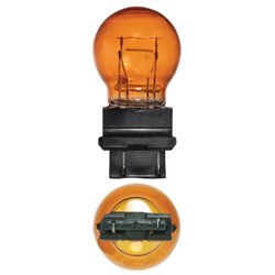 NARVA 12V 27/7W AMBER PLASTIC BS10