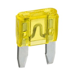 NARVA 20 AMP YELLOW MINI BLADE FUSE 5PK