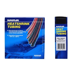NARVA 5M X 25.4MM BLACK HEAT SHRINK