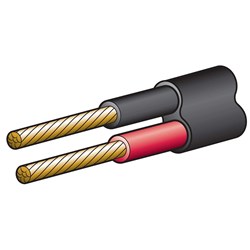 NARVA 15A 4MM TWIN CABLE 30M RED/BLACK