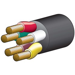 NARVA 55A 6MM 5 CORE ROADTRAIN CABLE 30M