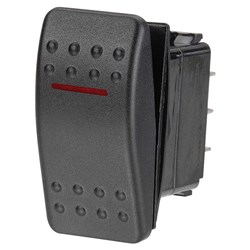 NARVA SW RK OFF/ON RED 12/24V LED