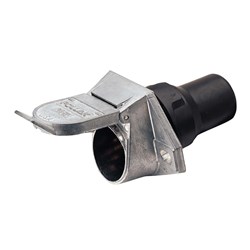 NARVA 7 PIN HEAVY-DUTY ROUND METAL TRAILER SOCKET WITH RUBBER BOOT